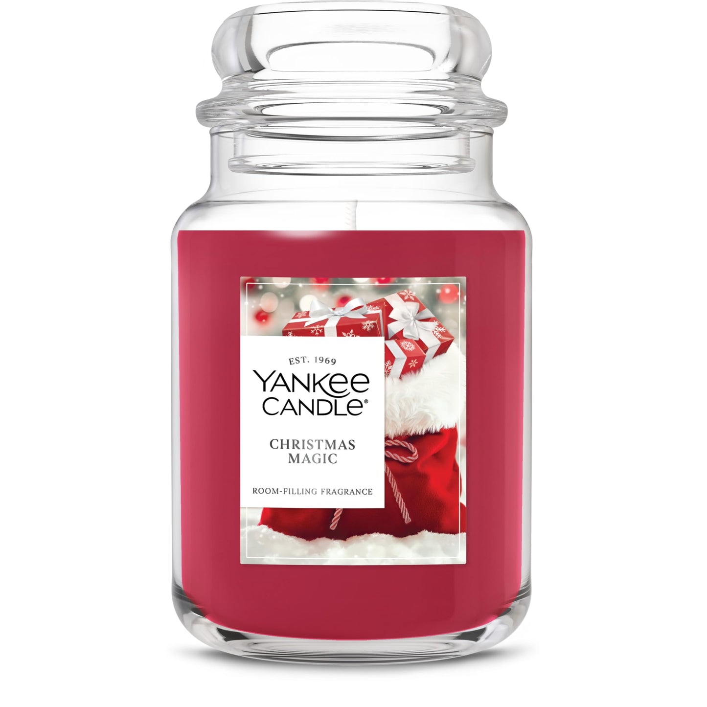 Yankee Candle Christmas Magic Scented Candle, 22oz Large Jar, Up to 150 Hour Burn Time, Giftable