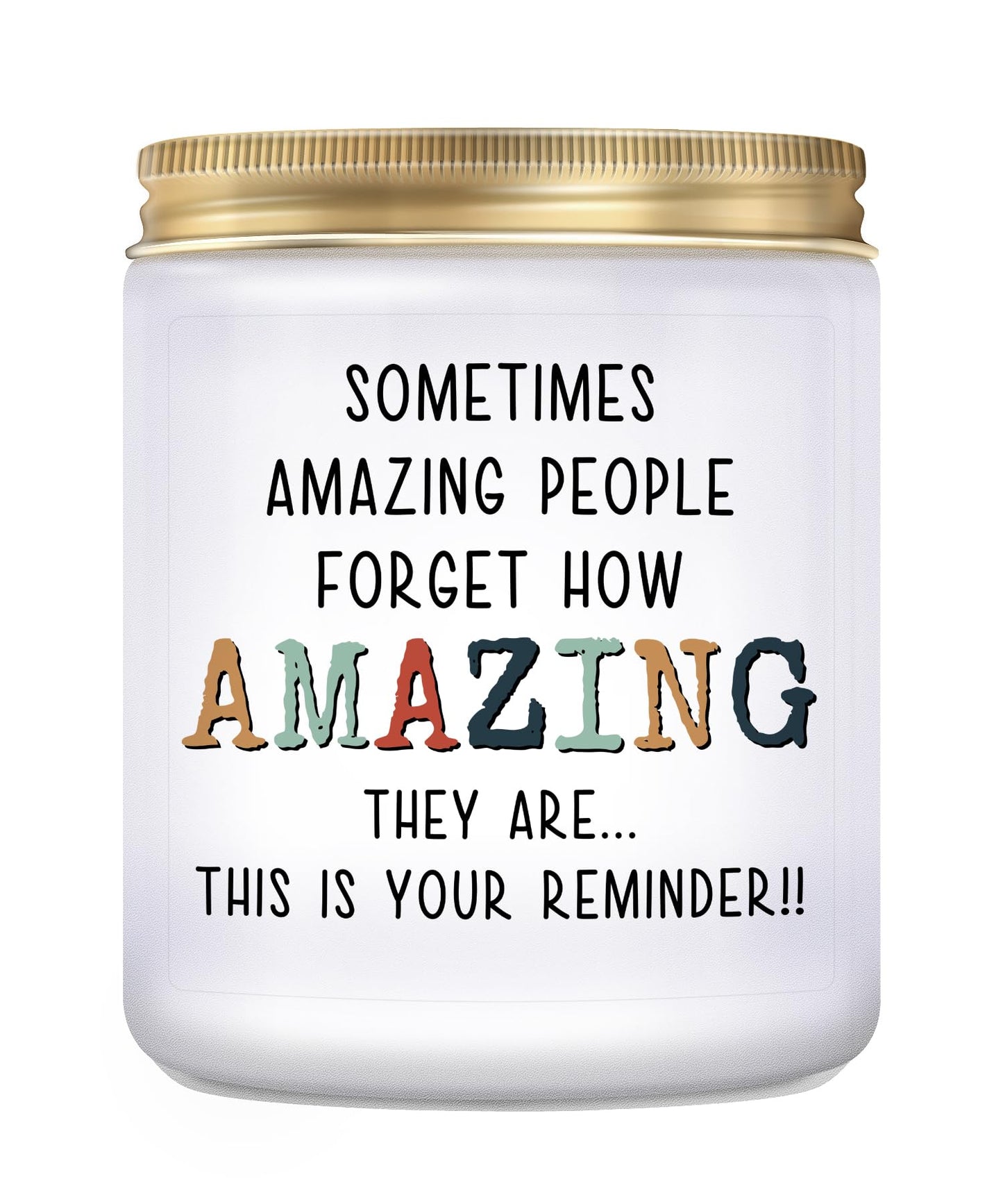 KLL Gifts for Women - You're Amazing Candle - Mothers Day Gifts, Christmas Gift for Women, Birthday, Thank You Inspirational Appreciation Gift for Woman Mom Coworker Sister Wife - Lavender Scented