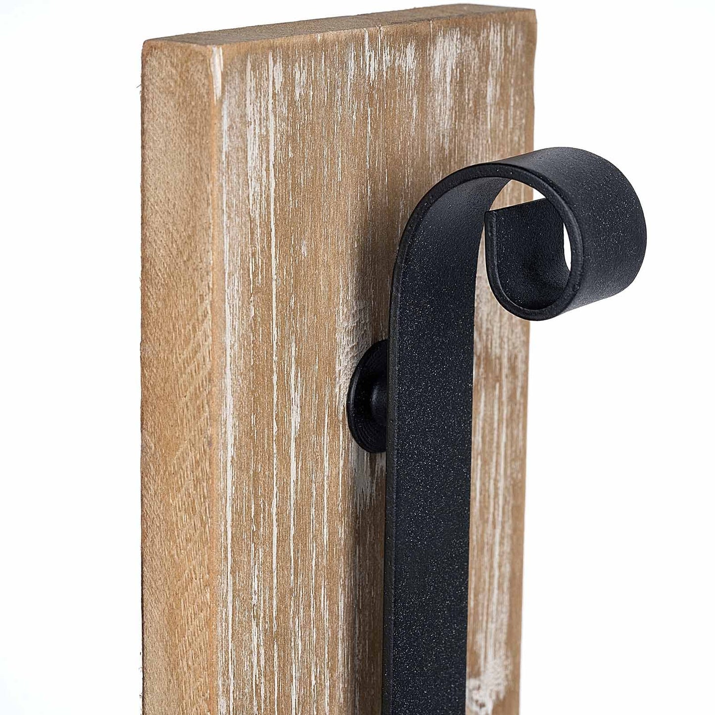 Wall Sconce Candle Holder (Set of 2) Black Wall-Mount Metal and Wooden Candle Holders for Living Room, Bathroom, Dining Room