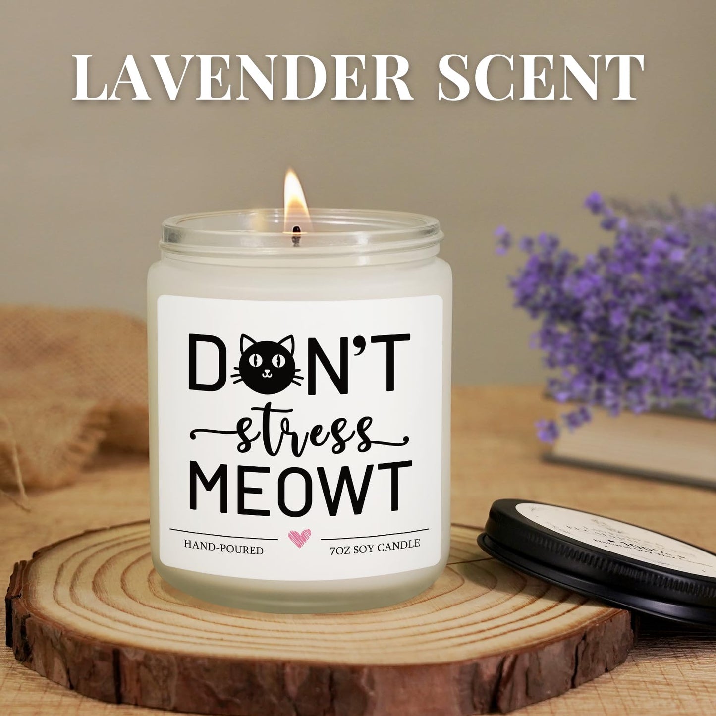 Cat Lover Gifts for Women Men, Black Cat Gifts, Mothers Day Fathers Day Birthday Christmas Gift for Cats Mom/Dad, Lady, Girls, Boys, Anxiety Relief Cats Themed Decor