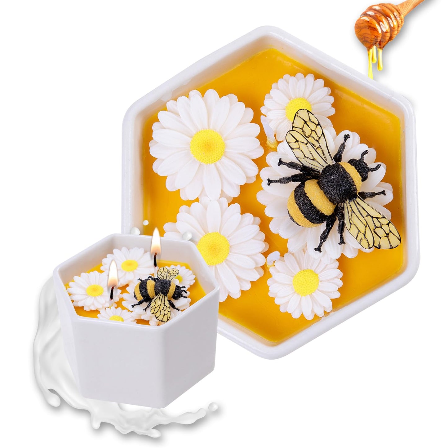 Honey Milk Bowl Scented Soy Candle for Spring Gift