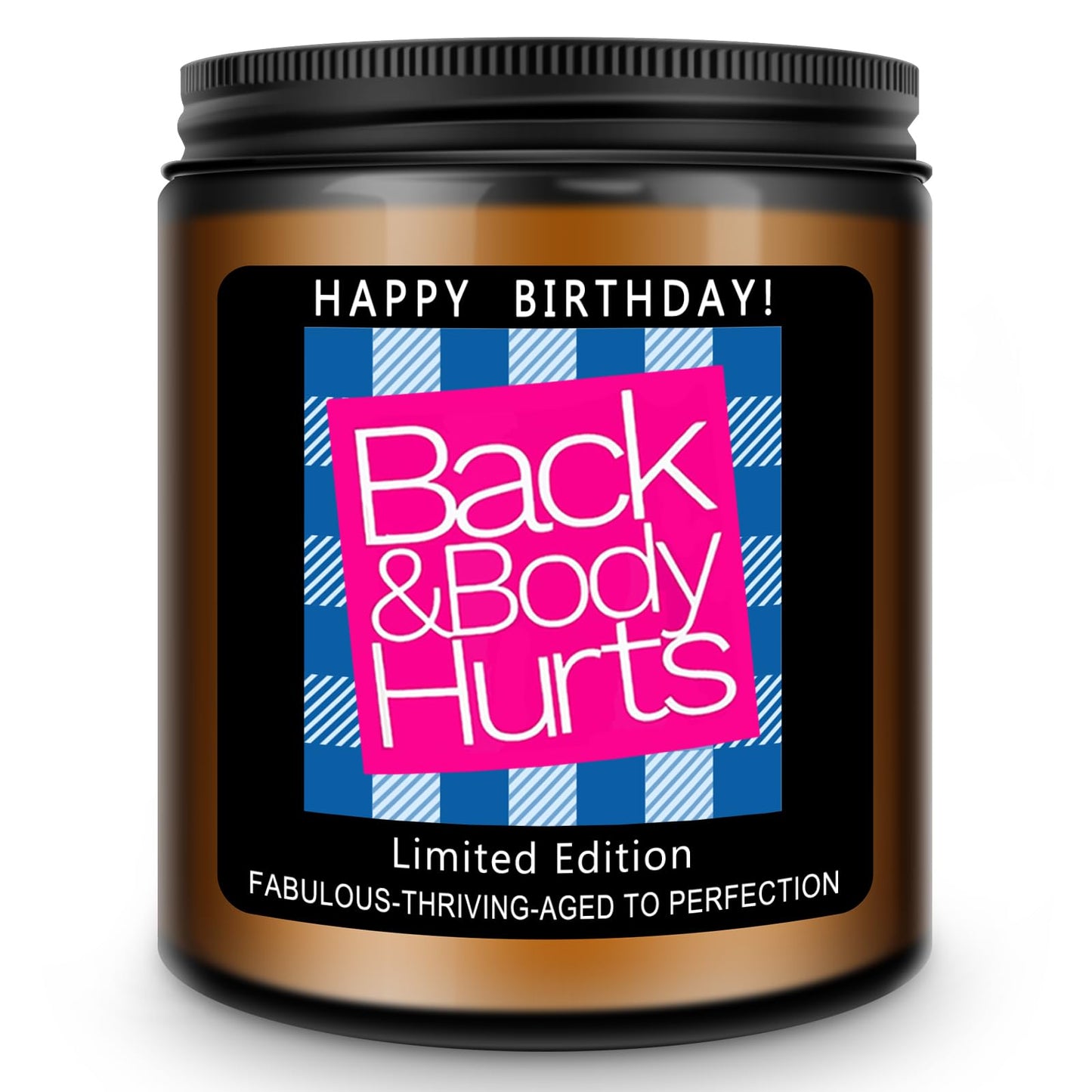 Homsolver Birthday Gifts for Women Men, Happy Birthday Decoration Candles Gift for Her Him, Funny Friendship Mom Dad Sister Friends Wife Husband Present Ideas - Lavender Scented Candle