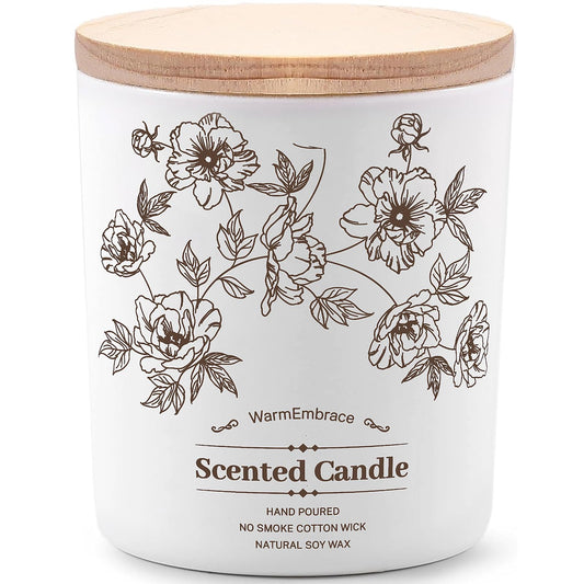 Deluxe Scented Candle for Women & Men, Vanilla Coconut Soy Wax Candle,11.5 Oz Jar Candle for Home, Scented-98 Hour Long Lasting Burning, Suitable Present for Thanksgiving, Christmas & Birthday