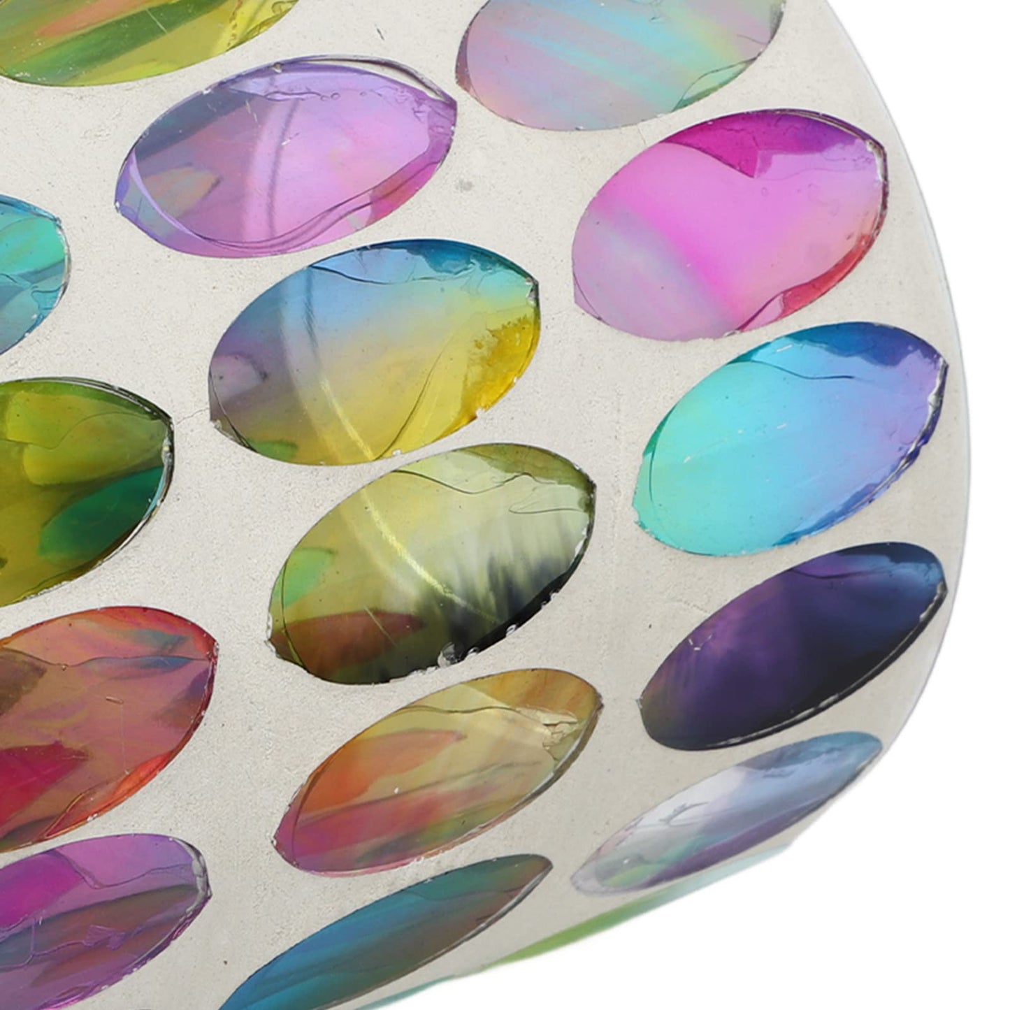 Glass Candle Holders, Mosaic Tea Light Holder Colorful Glass Vivid Luster Tealight Votive Holder Cup Vivid Luster Pen Holder for Bedroom, Office, Cafe, Restaurant, and Bar