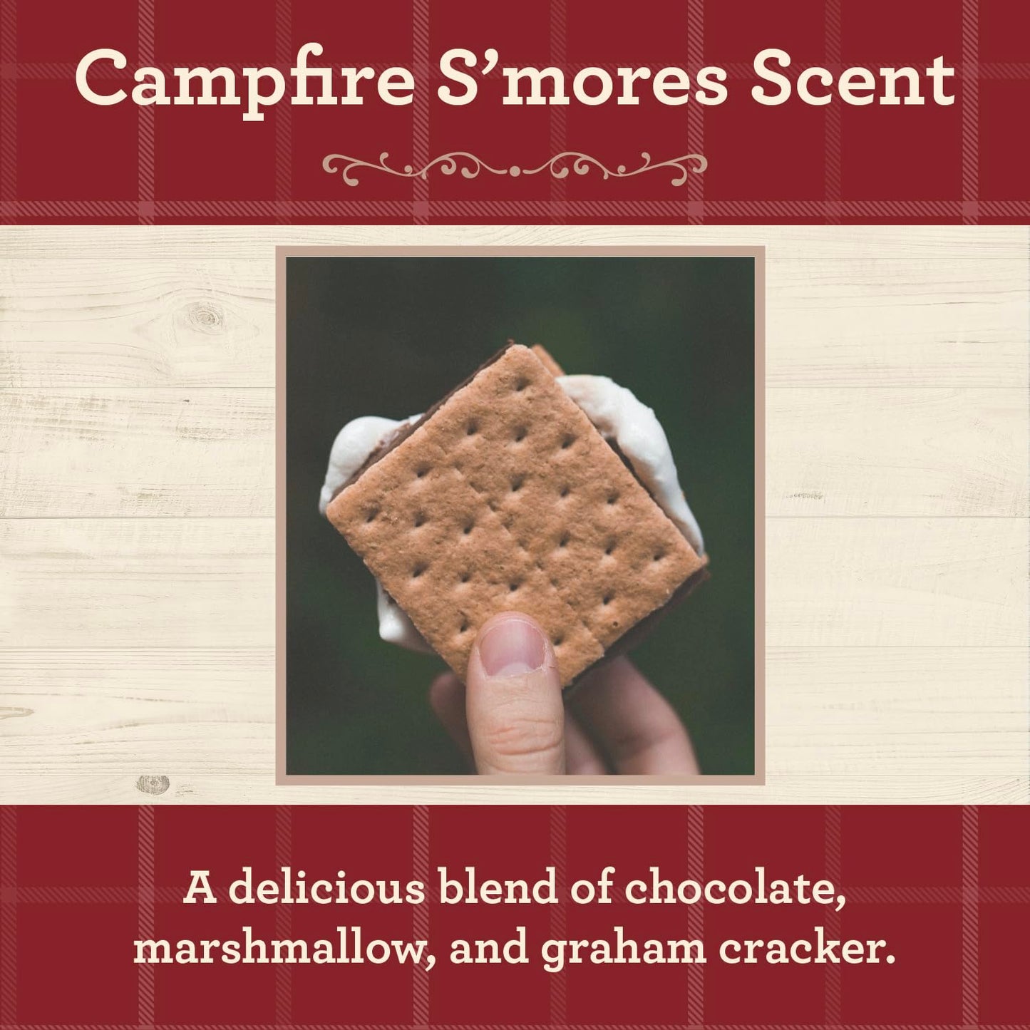 Our Own Candle Company Campfire S’Mores Scented Candle, Mason Jar, 13oz, Long Lasting 100 Hour Burn, Fall & Holiday Gift
