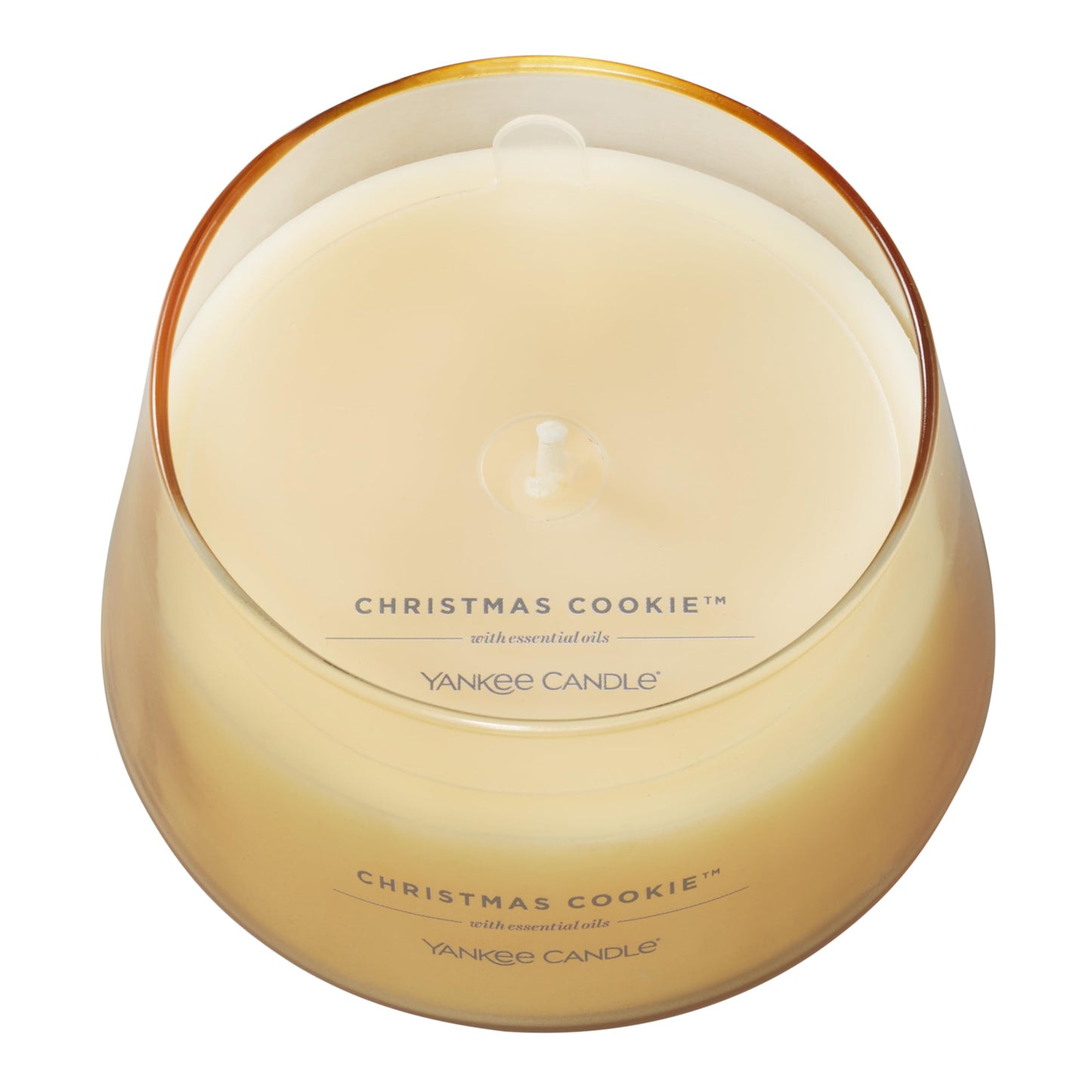 Yankee Candle Studio Scented Candle | Christmas Cookie Medium Candle | Long Burning Candles: 35-50 Hours | Stylish Glass Vessel Design with Cream Wax | Perfect Gifts