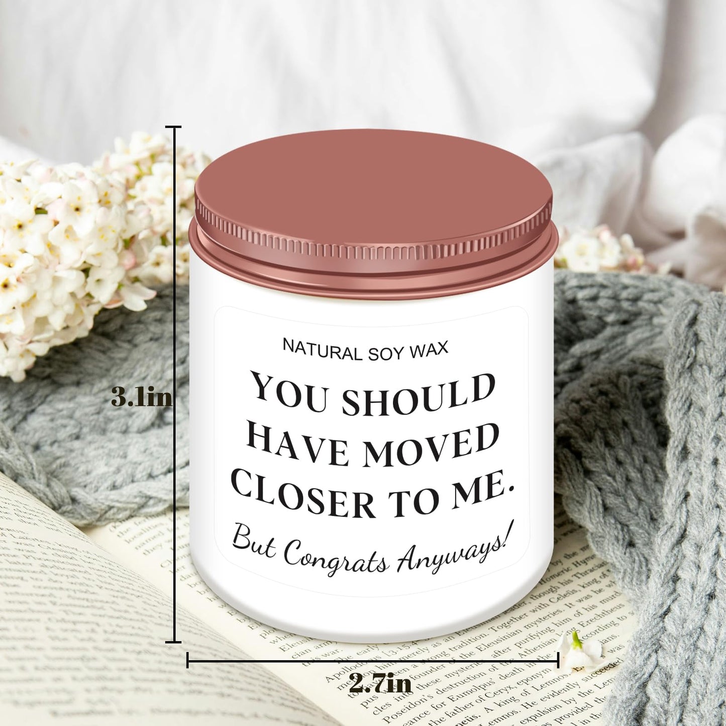 Homsolver House Warming Gifts - New Home, Housewarming Ideas for Friends, Couple, Family - Housewarming Scented Candles