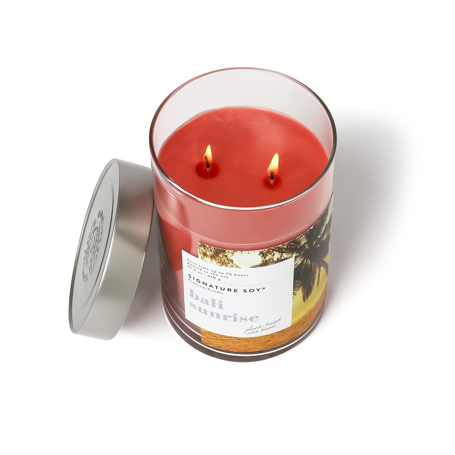 Signature Soy Lidded Bali Sunrise Scented Candle, Extra Large Jar