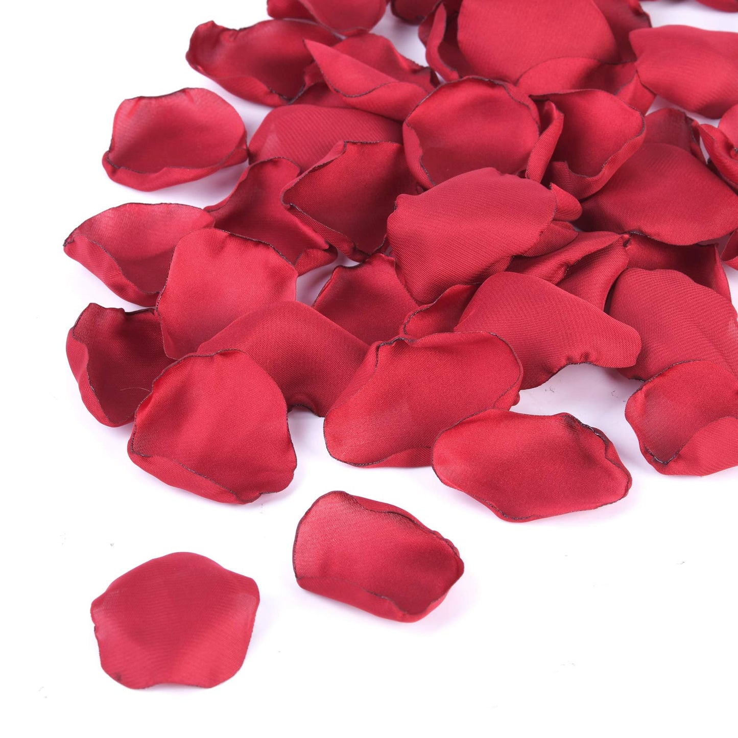 Neaticoo Burgundy Rose Petals 300pcs Silk Rose Petals Flower Petals for Wedding Flower Girl Basket Anniversary Romantic Night Party Table Centerpieces Valentines Decoration(Burgundy)
