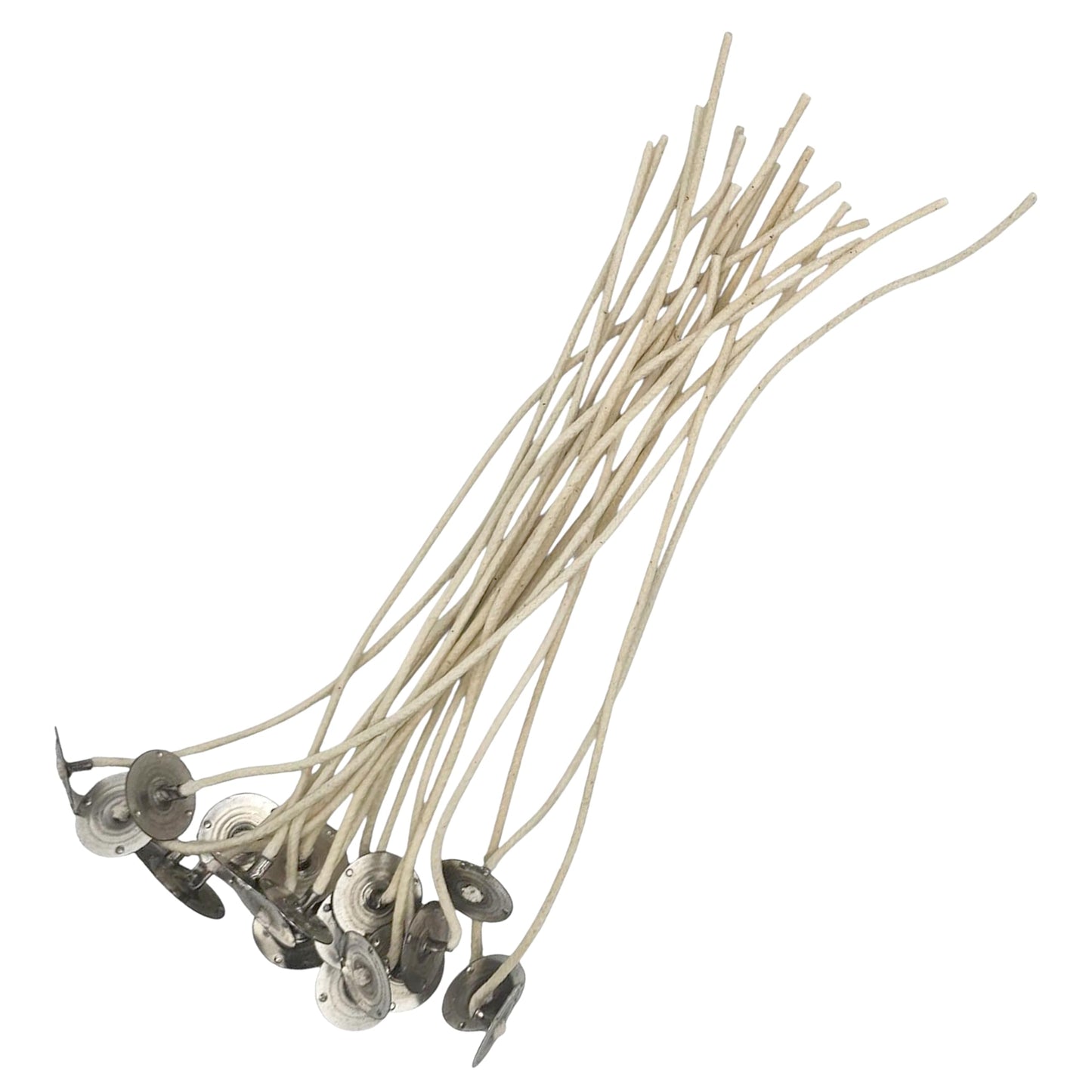 20 Pack | Jess Mae® Candle Wicks | 60-44-18 Zinc Core | 8 Inch | Pre-Waxed & Pre-Tabbed with Metal Sustainer Tabs | DIY Candle Making Supplies | Best Wicks for Gel & Paraffin Container Candles
