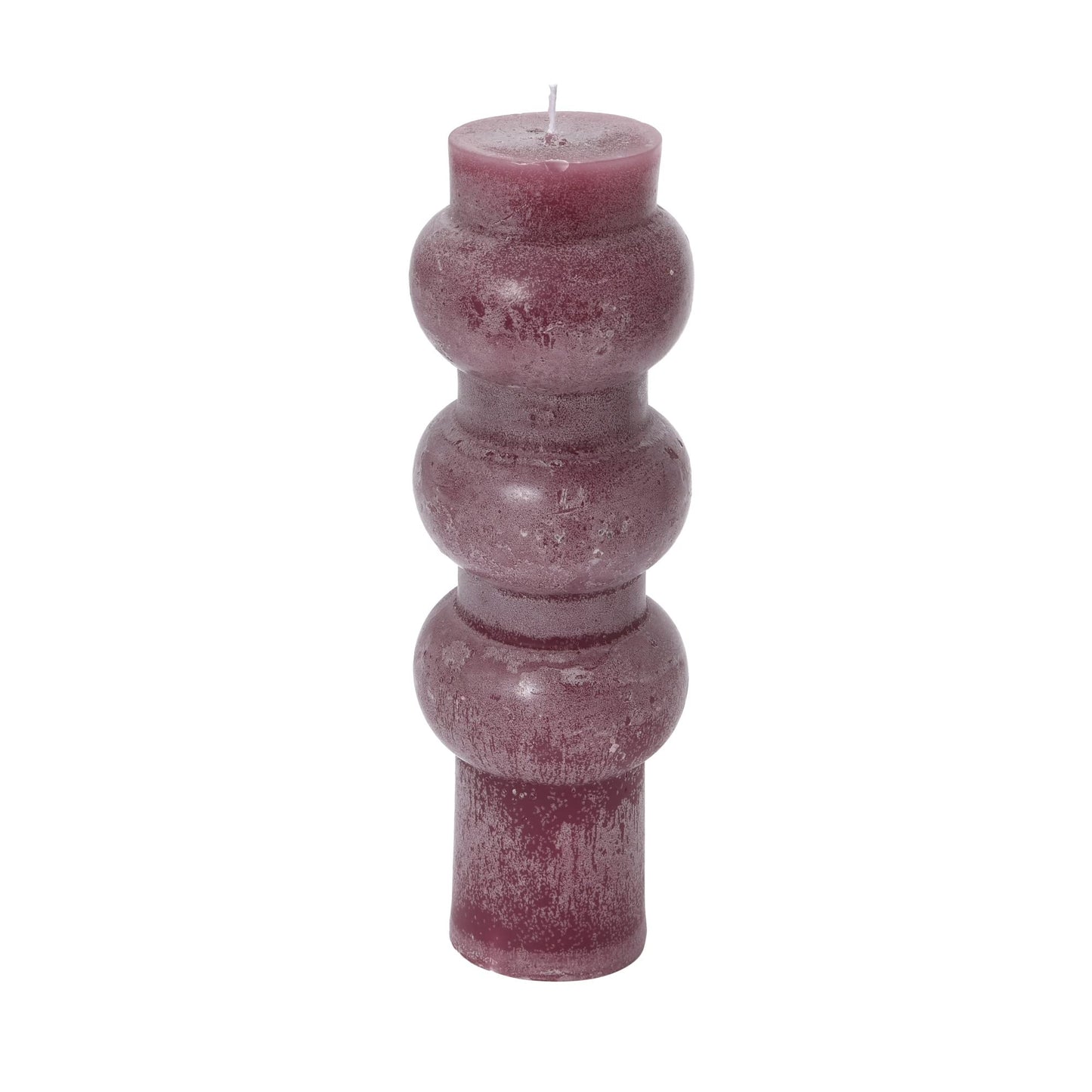 Creative Co-Op Unscented Totem Pillar, Pinot Candles, 3" L x 3" W x 9" H, Purple