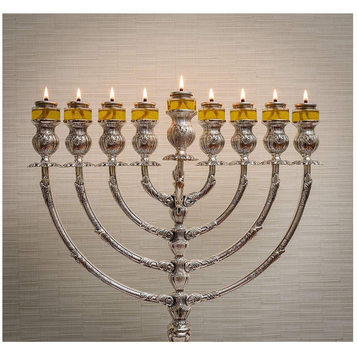 Shabbos Oil Candle Light. Pre-Filled (for Quick Lighting) Beautiful High Flame, (Throughout The Entire time) Sealed, NO SPIL, NO Mess, 100% Extra Virgin Olive Oil Burns Approx. 31/2 Hrs 22 per Pack