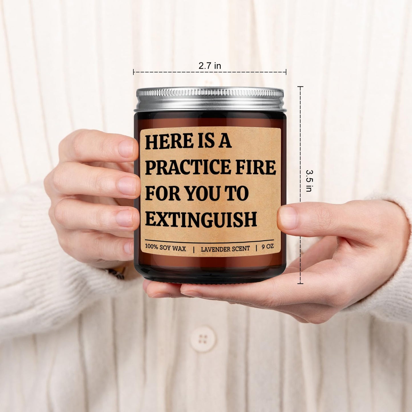 GSPY Scented Candle, Firefighter Gifts for Men, Women - Fire Fighter, Fireman Gifts for Him - Funny Firefighter Graduation, Fathers Day, Birthday Ideas for Boy, Dad, Boyfriend - Fire Fighter Accessory