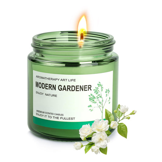 Lavender Candles, Scented Candles, Made of Natural Organic Soy Wax, in Glass Jars, can Burn for 160 Hours continuously, an Ideal Gift for Friends on Their Birthdays