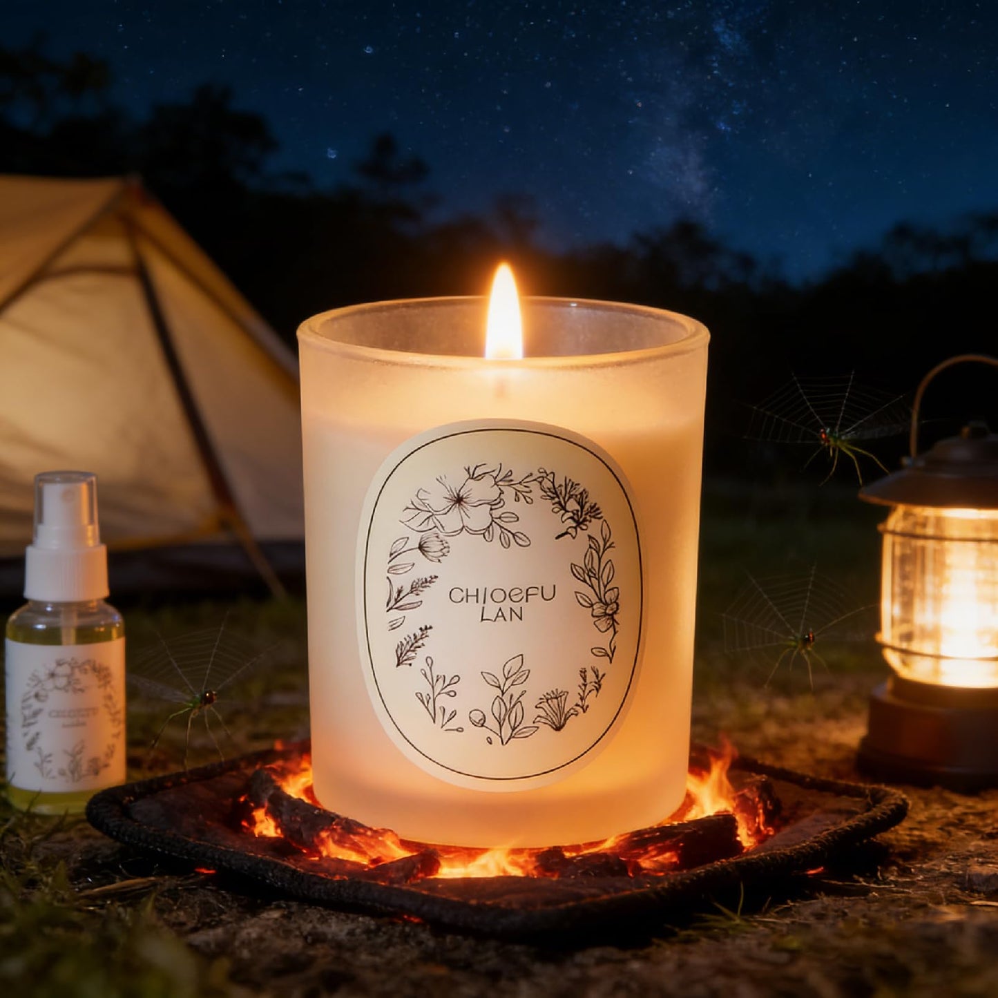 Scented Candle, Round Frosted Atmosphere, Suitable for Home 3-in-1 Set (Gardenia/Jasmine/Osmanthus)