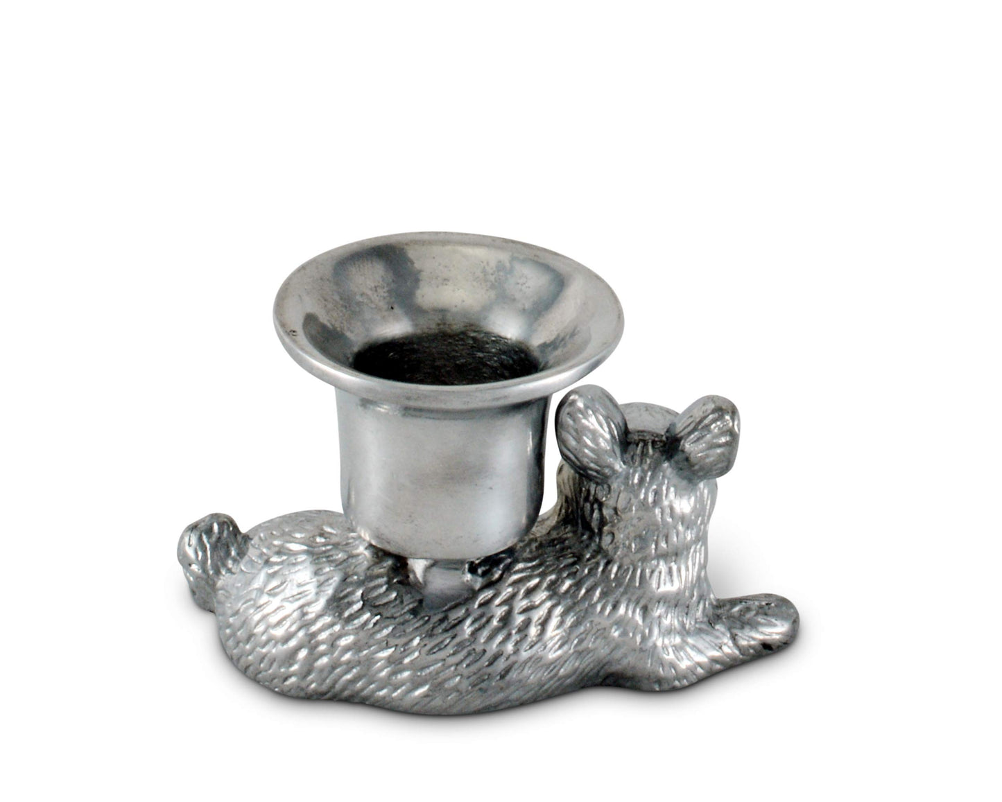 Arthur Court Aluminum Metal Easter Bunny Rabbit Candle Holder/Taper Candlestick - Perfect for Outdoor Table or Easter décor 2.25 inch Tall x 3.5 inch Wide