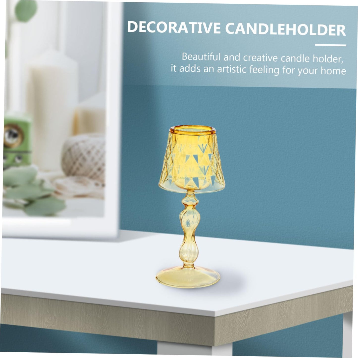 Elegant Candleholder Luxury Decorative Stand for Room for Bedroom Office