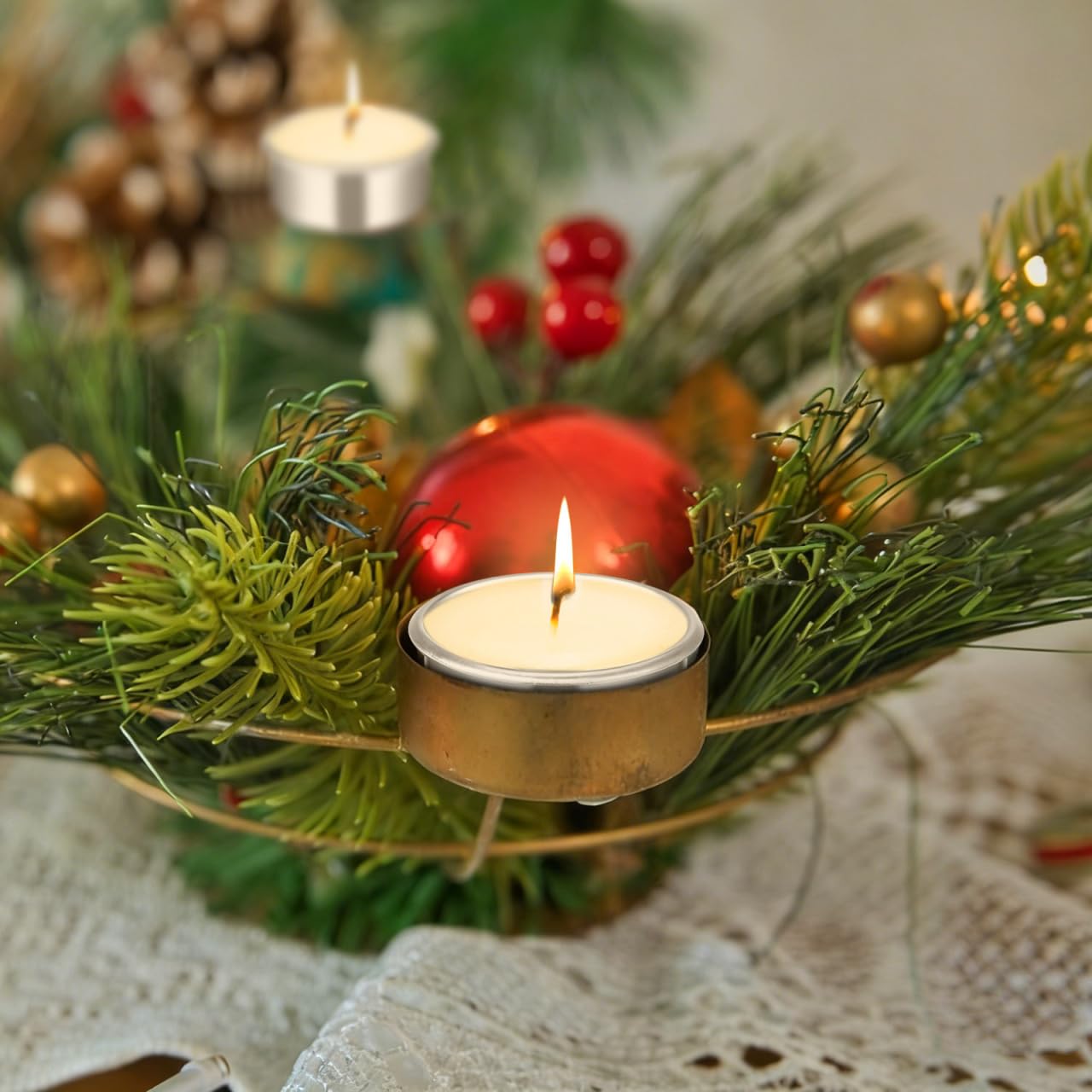 Homoyoyo 20pcs Empty Candle Tins - Metal Tealight Candles Holders for DIY Candle Making - for Christmas Votive and Iron Cups Home Crafts