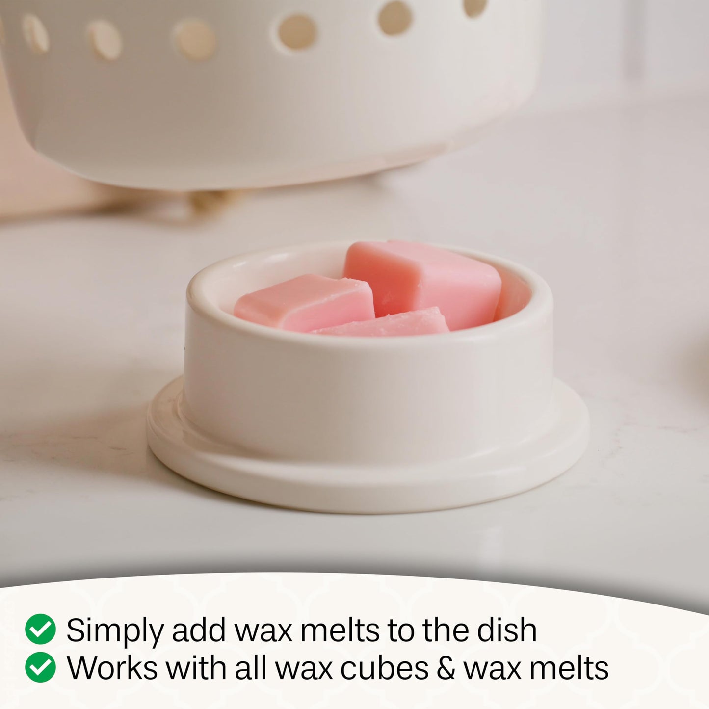 Candle Warmers Etc. Chelsea Lantern Canopy Illumination Warmer – Use with Any Wax Melts