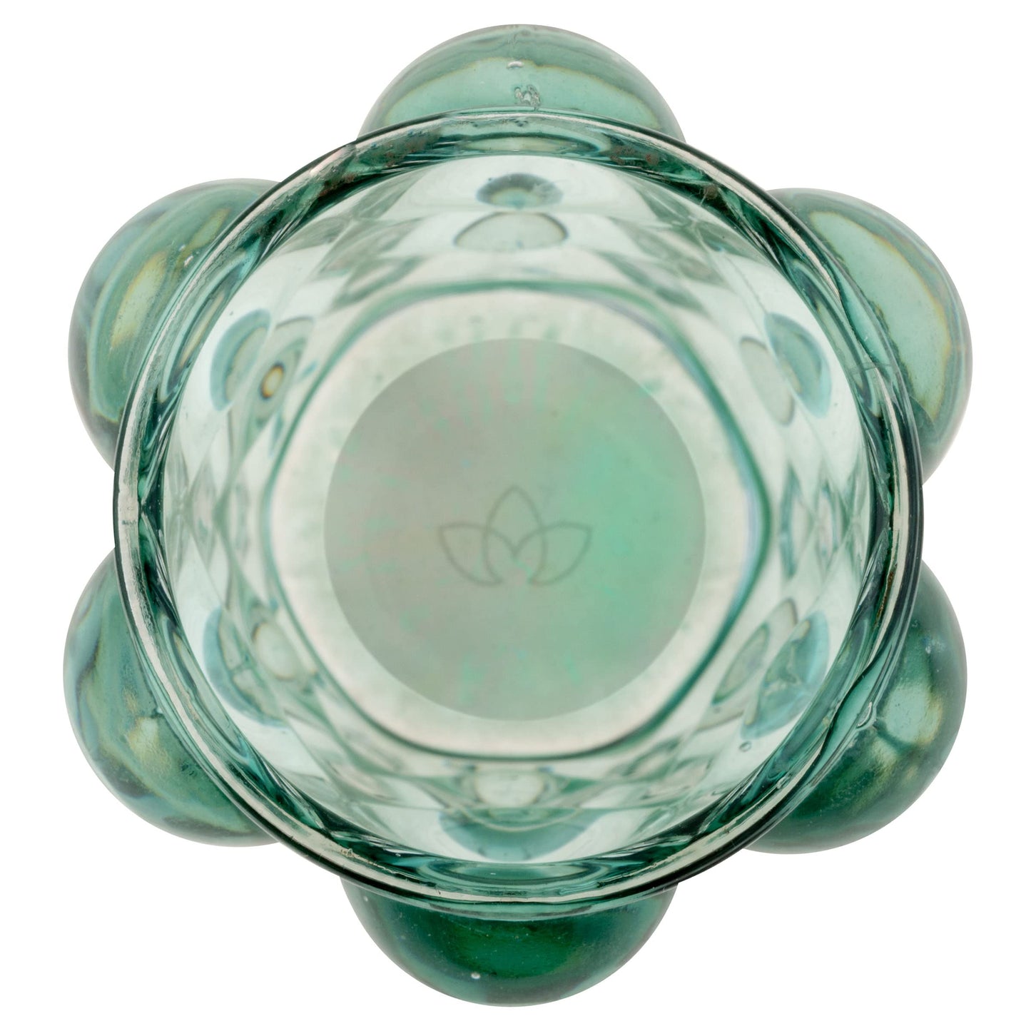 Karma, Lucia Hobnail Votive, Tea Lights Candle Holder, Glass Votive Candle Holders for Table Decorations, Baby Shower, Birthday Party, Weddings and Home Decor, Teal (Pack of 3)