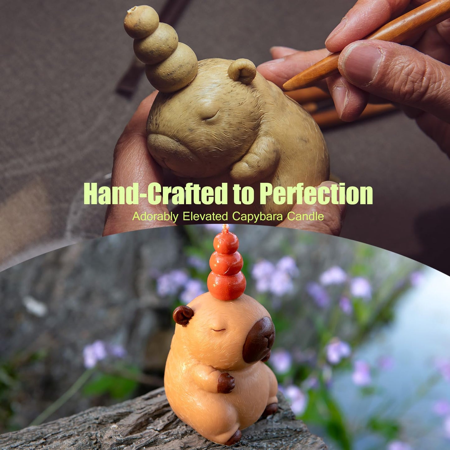 Cute Capybara Aromatherapy Scented Vegetable Candle