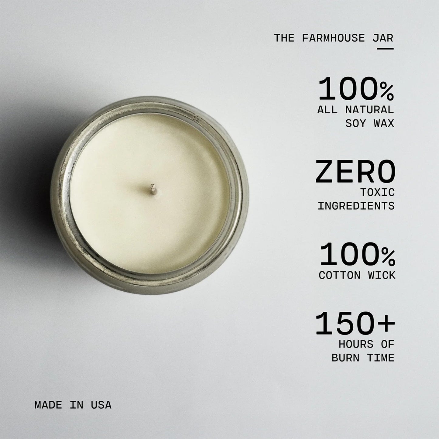 Milkhouse Candle Company Farmhouse Christmas Soy Candle - Crisp Apple | Spicy Cinnamon | Peppered Clove Scented - 26 oz Farmhouse Jar with Lid, 150+ Hour Burn Time, Made in the USA