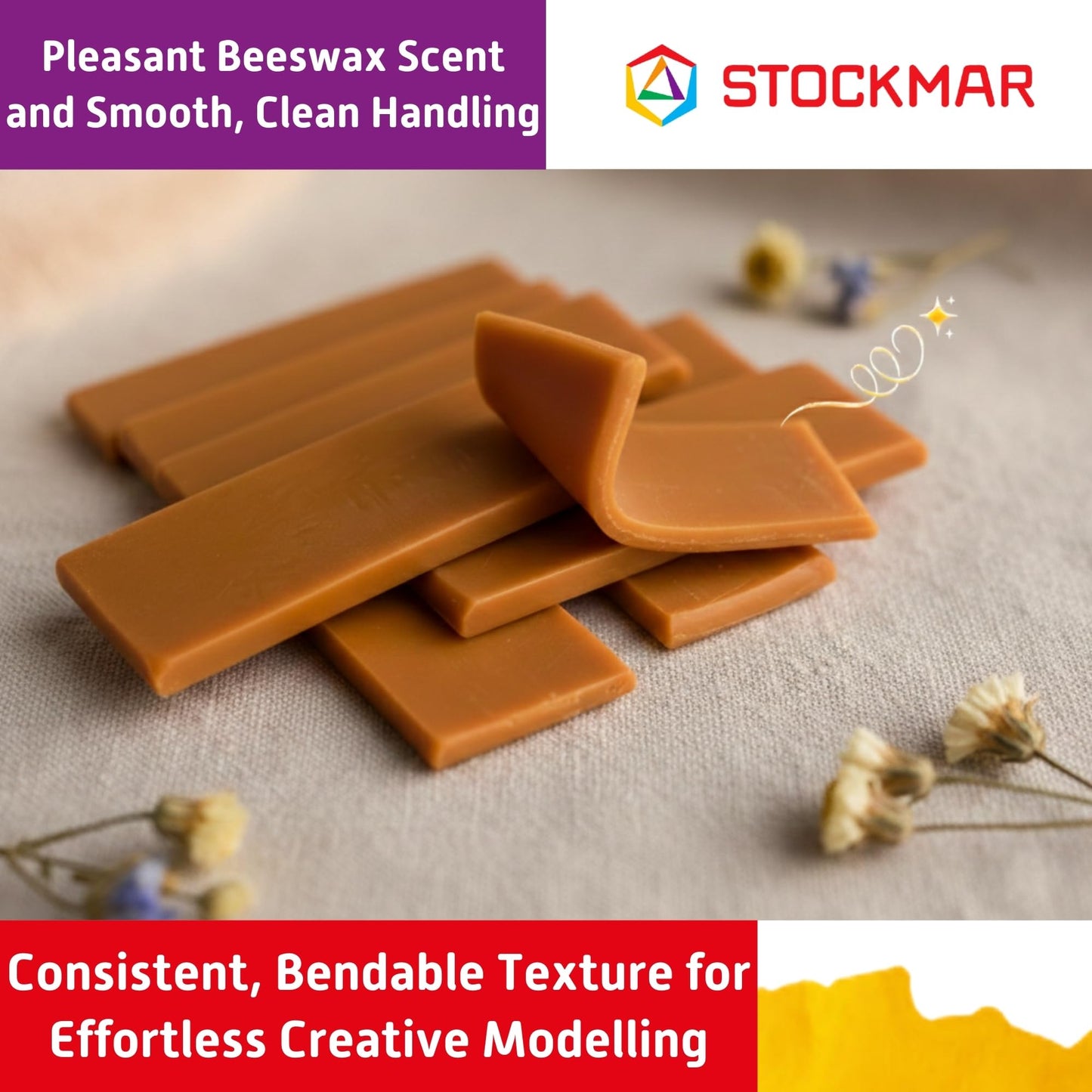 Stockmar Modeling Beeswax - Natural 15 Pack