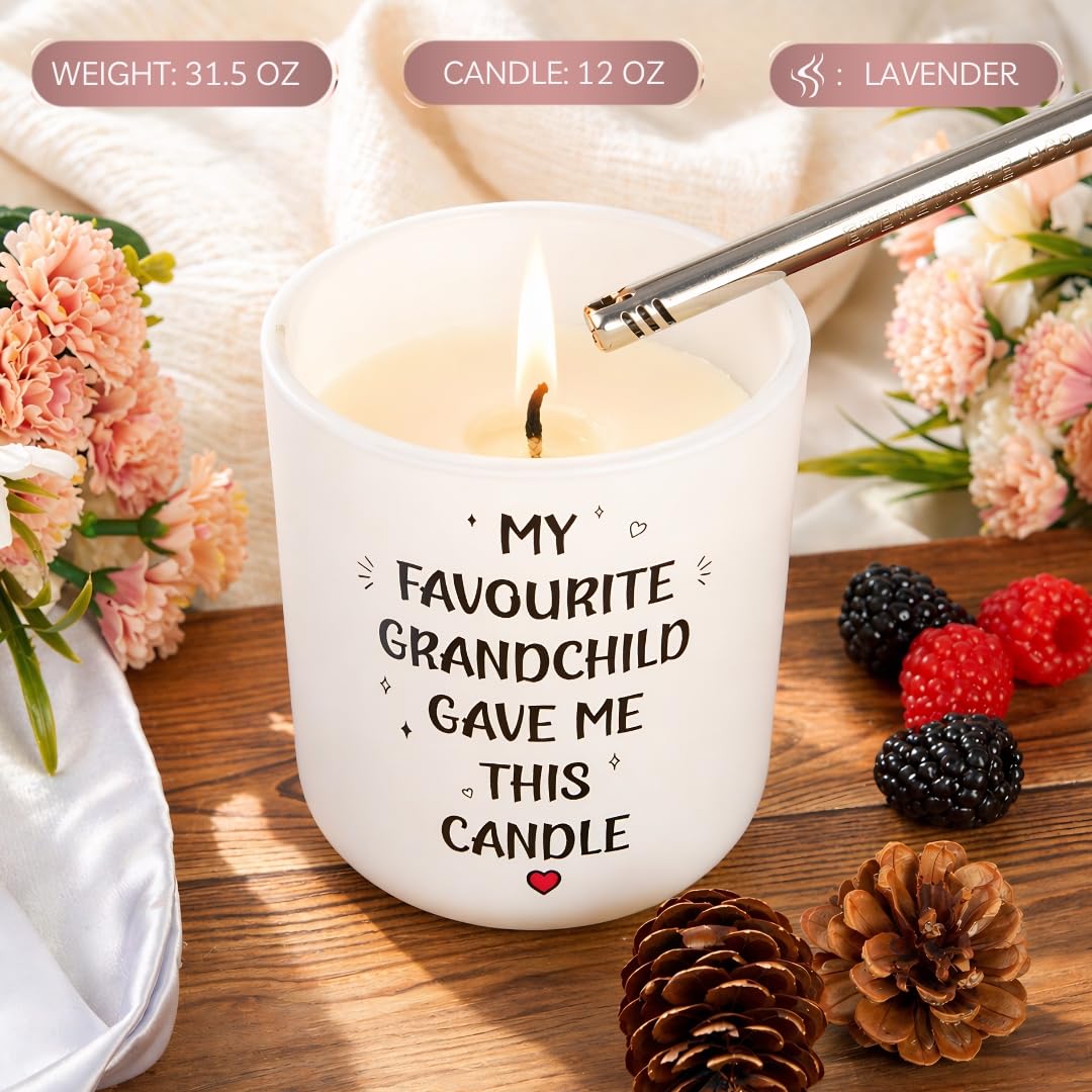 Mimi Mothers Day Gifts, Mothers Day Gifts for Mimi, Funny 70 Hours Lavender Candle Soy Wax Grandma Gift from Grandkids, Thoughtful Scented Candle Gift for Grandma on Mother’s Day Birthday Christmas