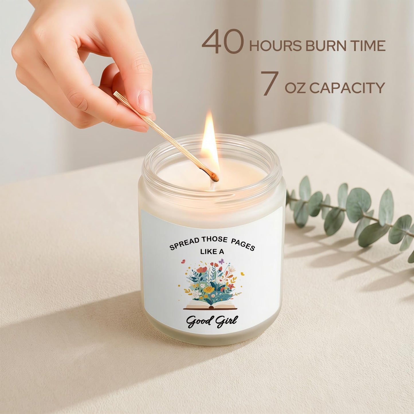 Book Lover Gifts for Women Men Readers - Scented Candles for Bookworms(7OZ) - Gifts for Book Lovers - Bookish Gift for Reading Lovers