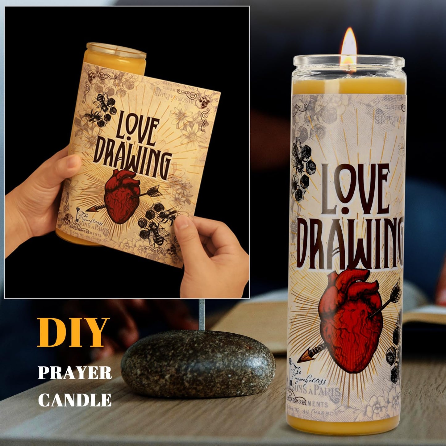 7 Day Pure Beeswax Devotional Prayer Candles - 6 Pack - Unscented Yartzeit Candle in Glass Container for Vigils, Blessings, Memorial, Yom Kippur & Religious Ceremonies