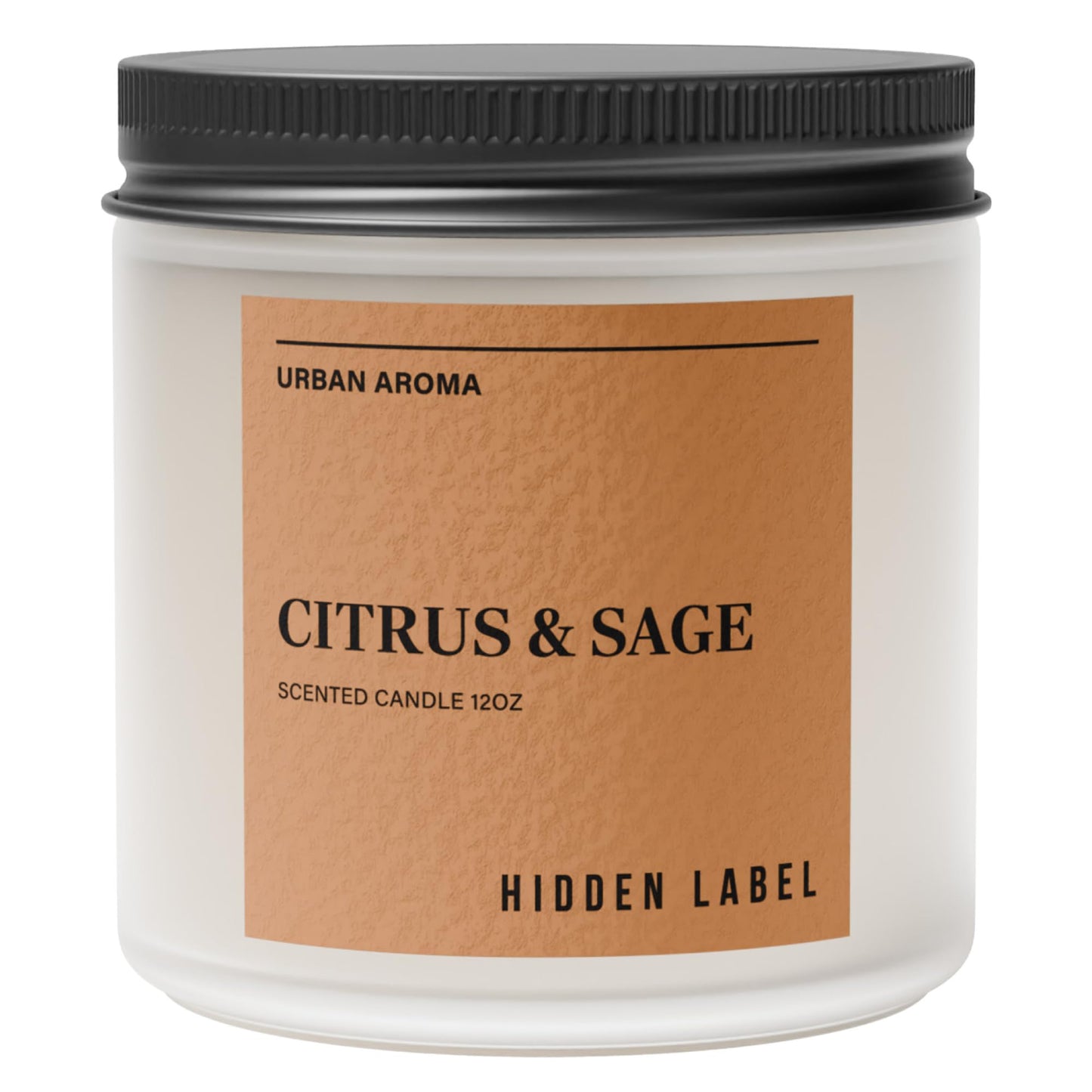 Citrus Sage Scented Candle, 12oz Natural Soy Wax, 2 Wick Aromatherapy Candles for Home Scented, 70hours Clean Burn,Non Toxic, Long Lasting, Premium Scents for Relaxation, Stress Relief, Gifts