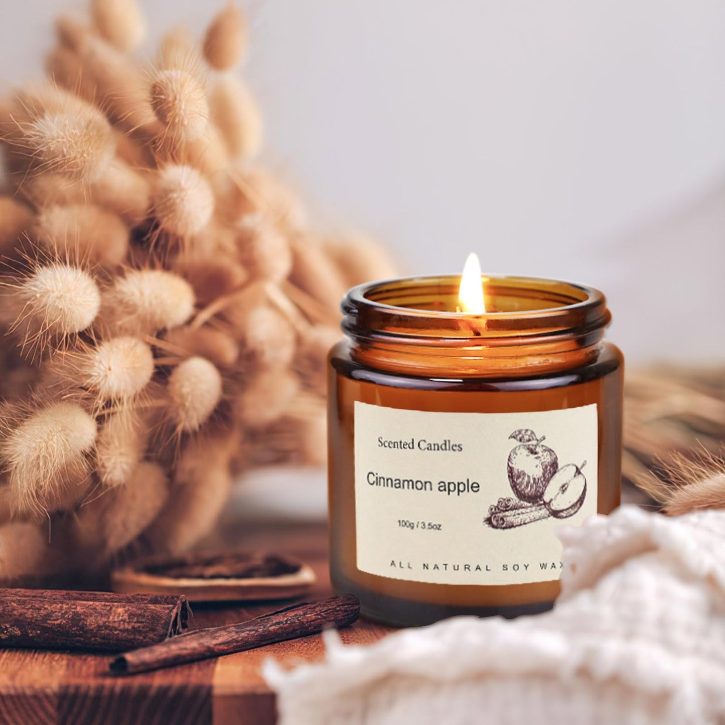 6-Pack Jar Scented Candles for Home Scented - Home Decorative Candles Gift Set, 3.5oz Soy Wax Candles for Living Room, Bathroom, Kitchen, Housewarming Gifts & Birthday Presents