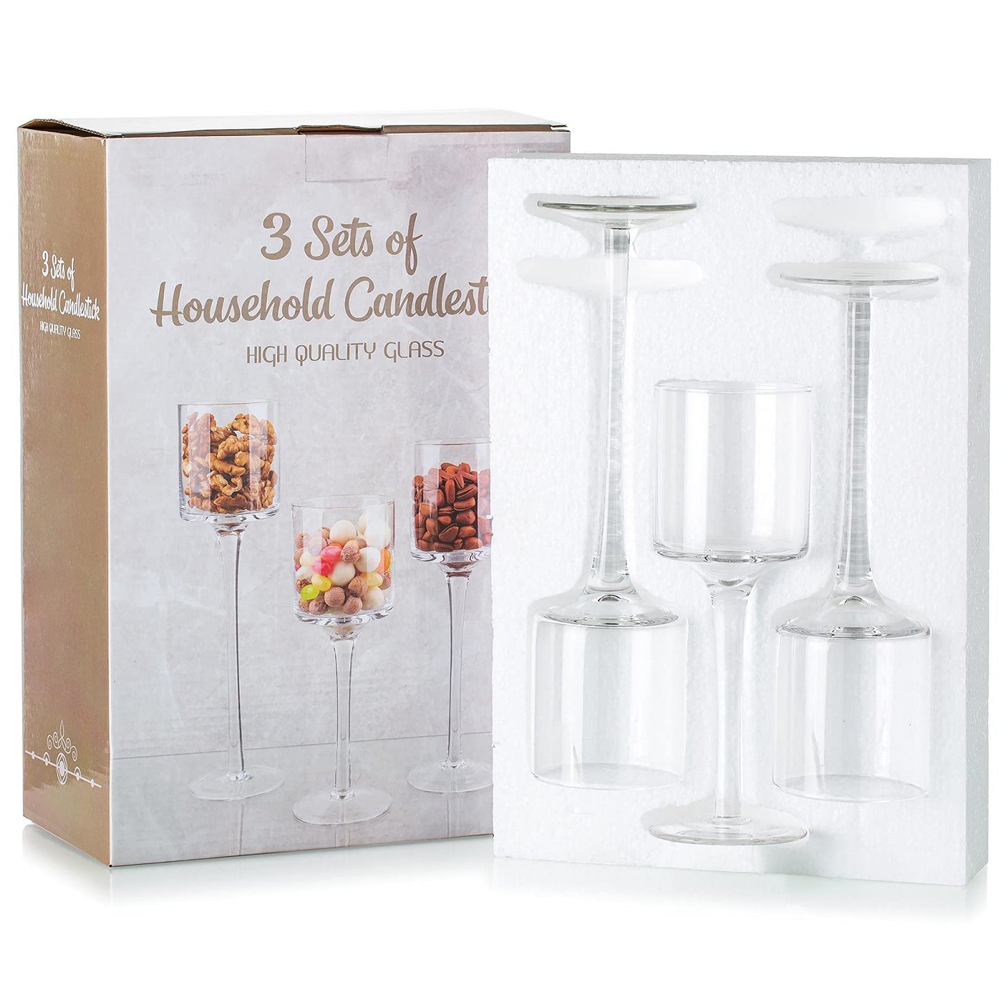 Tea Light Holder Votive Centerpieces - Glass Candle Holders Bulk for Wedding Table Centerpiece, Fit Floating Candle for Wedding Reception Decor, Home Decorations 30 PCS