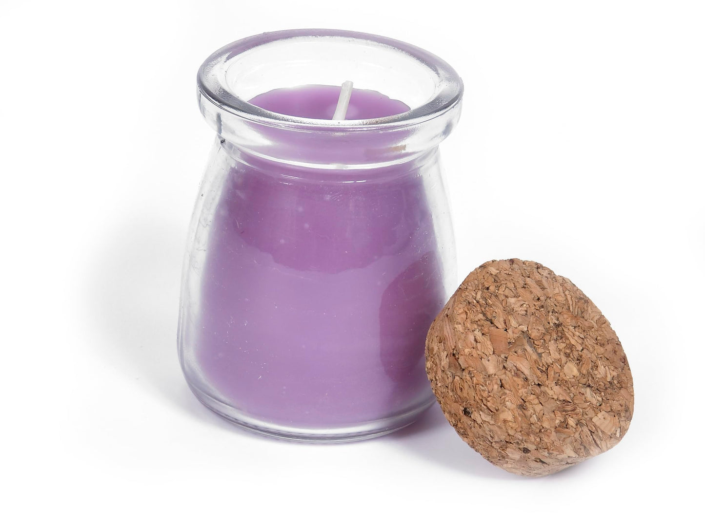 BeeTheLight Beeswax Jar Candle with Cork Lid - Lavender Aromatherapy Candle - 20 Hours Burn Time - All Natural 100% Pure Beeswax Candle - Handmade Decorative Jar Candle