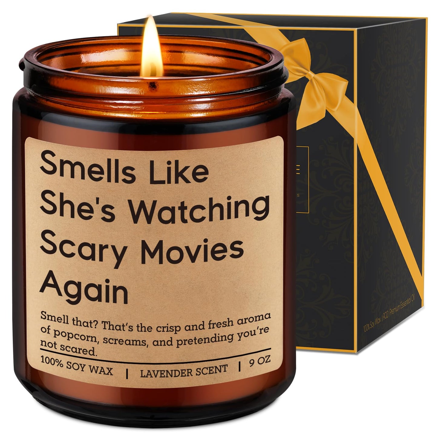 Fairy's Gift Candle, Horror Movie Gifts for Women, Halloween Gifts, Spooky Themed Presents, Funny Mothers Day, Scream Stuff, Cool Birthday Presents for Scary Movie Lovers, Horror Fan, GF, Friend, Her