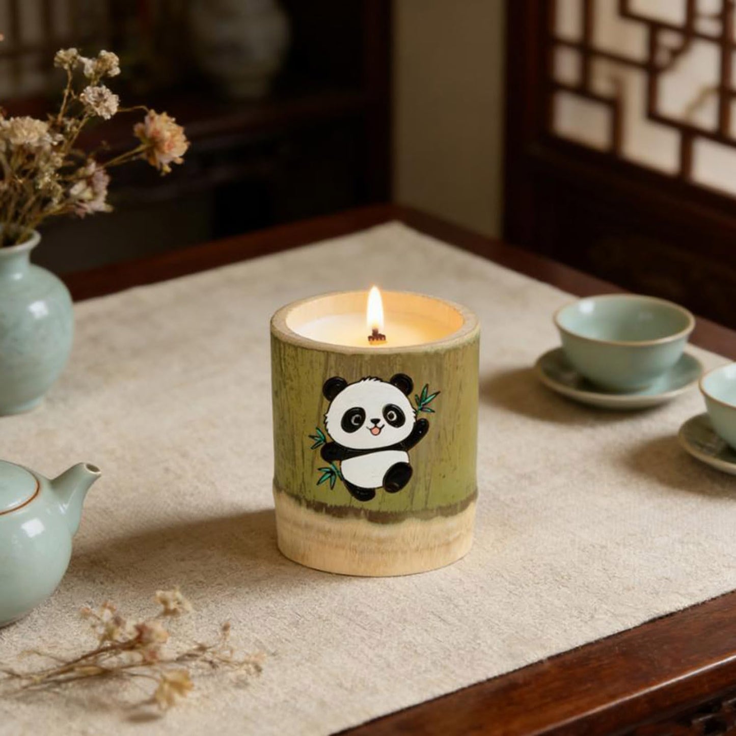 WJeffloom Premium Scented Soy Wax Candles Set - Long-Lasting Aromatherapy with British pear and Freesia Fragrance for Home Bedroom Bathroom Decor & Gifts