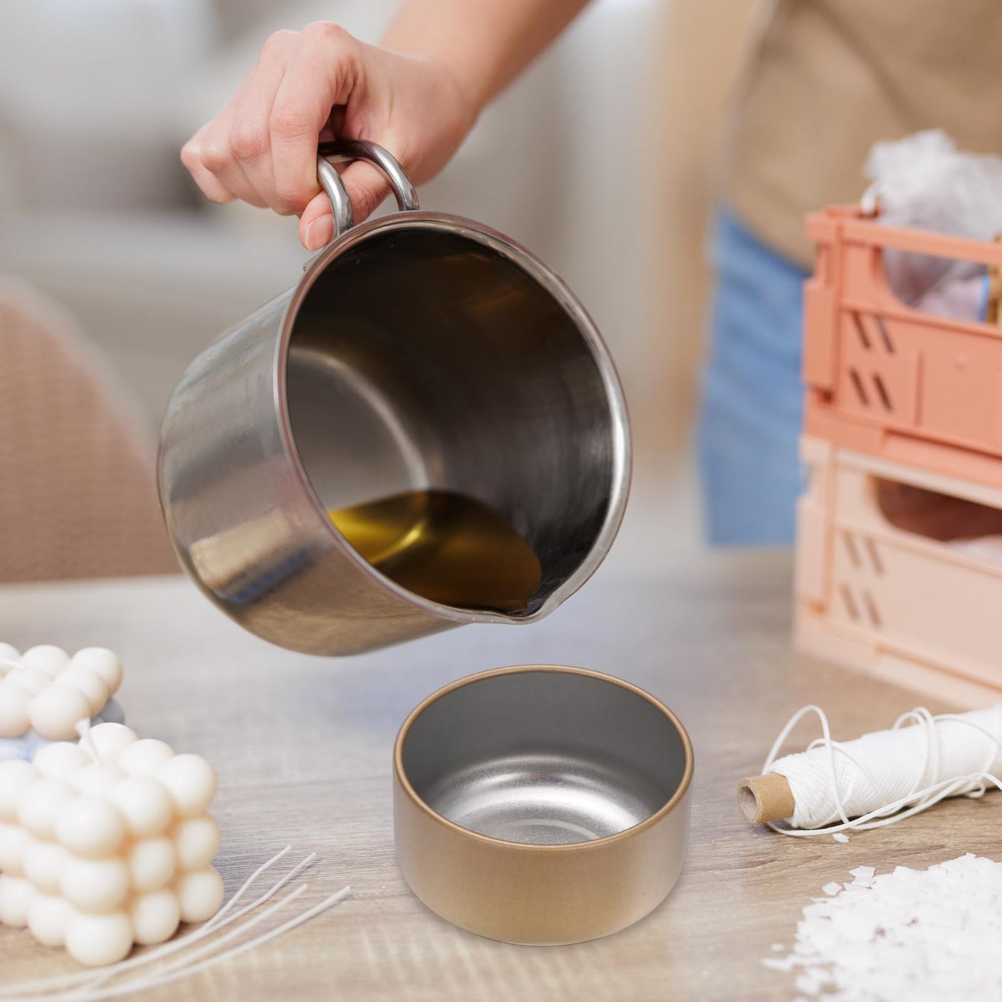 MECCANIXITY 3oz Candle Tins, 16pcs Metal Candle Tins Jars with Lids Round Empty Tin Can Containers Bulk for Storage Tea and Making DIY Arts Crafts Christmas Gifts, Navy Blue