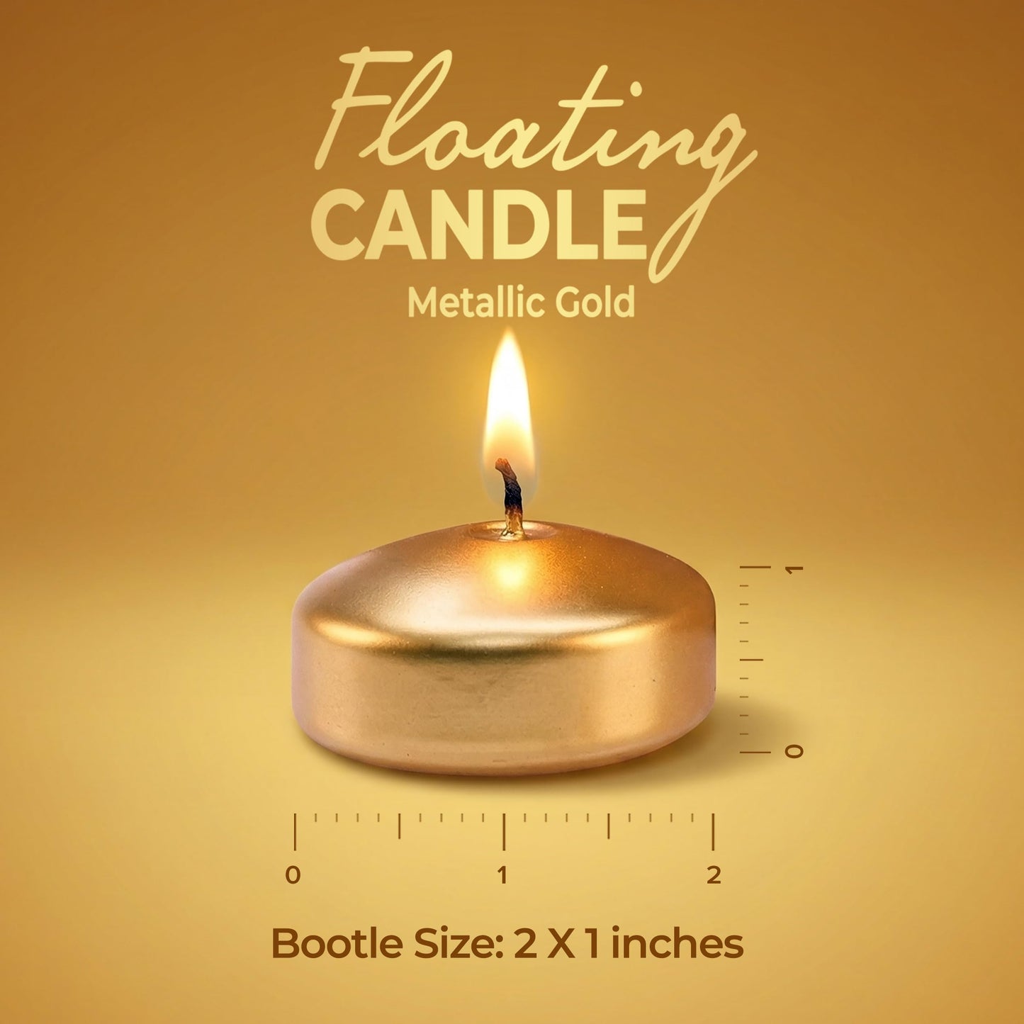 SECEL Pack of 24 Floating Candles 2 Inch 4+Hours Paraffin Wax%100 Cotton Wick Dripless & Smokeless Home Decor, Wedding Decorations, Valentine Decors, Birthday Dinners, Celebrations