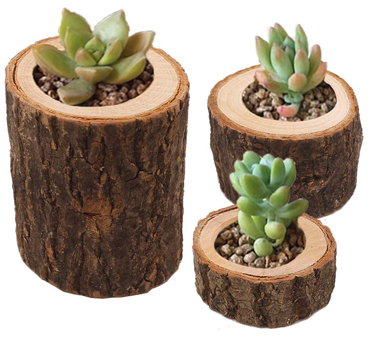 Tesytto Wooden Tea Light Candle Holders Set of 6, Personalized Natural Wooden Votive Tealight Holder for Rustic Centerpieces for Table, Great for Home, Wedding Various Festivals Decoration