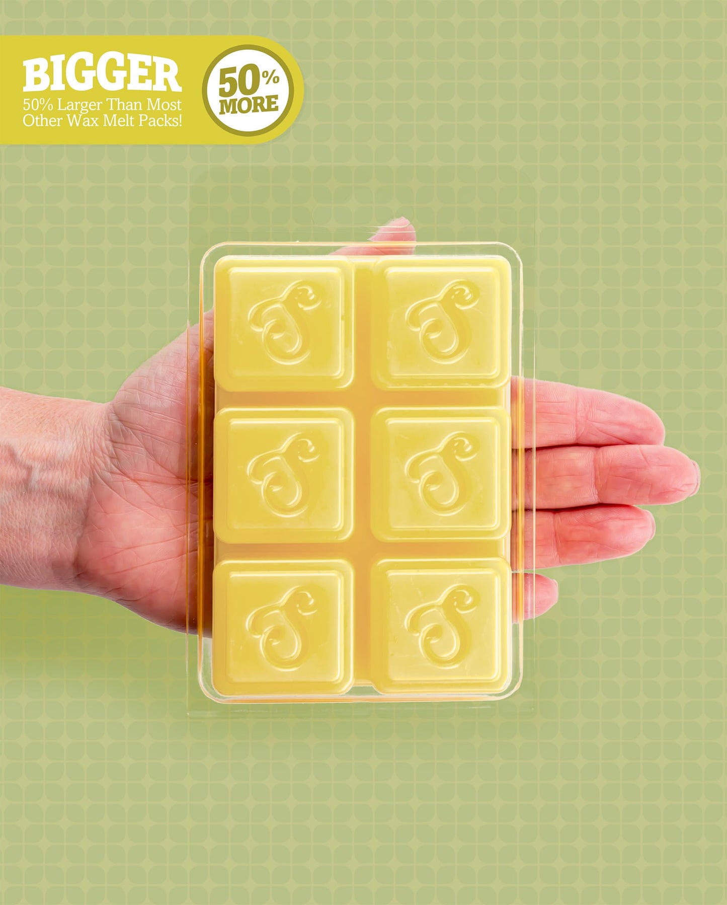 Shortie's Candle Company Wild Lemongrass Premium Wax Melts 4 Pack - 12 Oz., Strong & Long Lasting, Non-Toxic - Made with Essential & Natural Oils - Formula 117