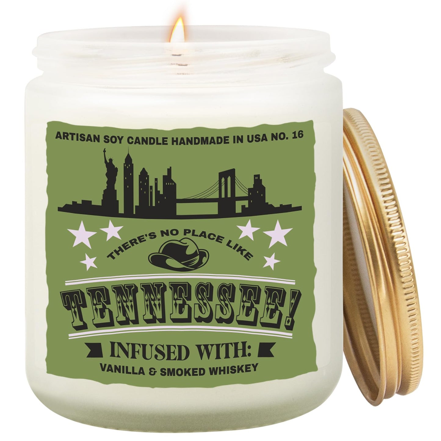 Goiicoln Tennessee Candle Gift, Tennessee Souvenirs Scented Candles for Home, Tennessees Decor, Tennessees State Gifts Personalized Candle, Best Friends Christmas Tennessee Gift, 60 Hours Burn