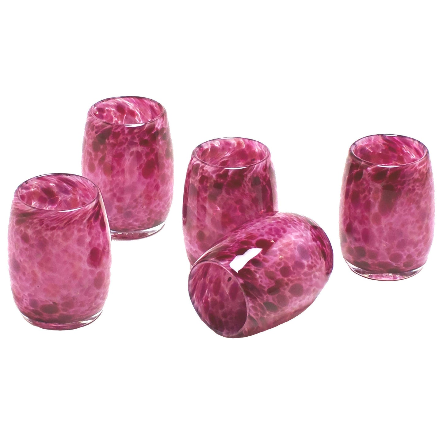 Totally Blown Glassworks Votive Candle Holder, Tea-Light, Handmade Blown Glass, Accent Vase, Centerpiece, Home Decor, Artist Dehanna Jones, Seattle, WA. (Pretty in Pink)