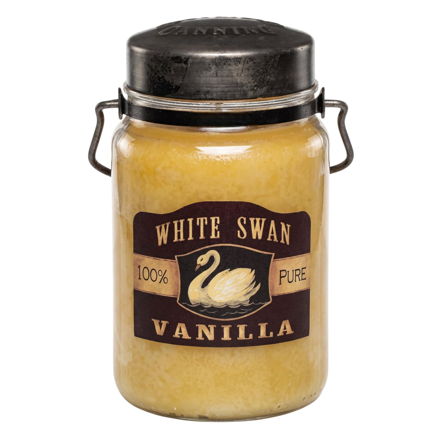 McCall’s Candles | French Vanilla | 26 oz Scented Candle | USA-Poured | Vintage Rustic Jar with Carrying Handle | Smooth Creamy French Vanilla Fragrance