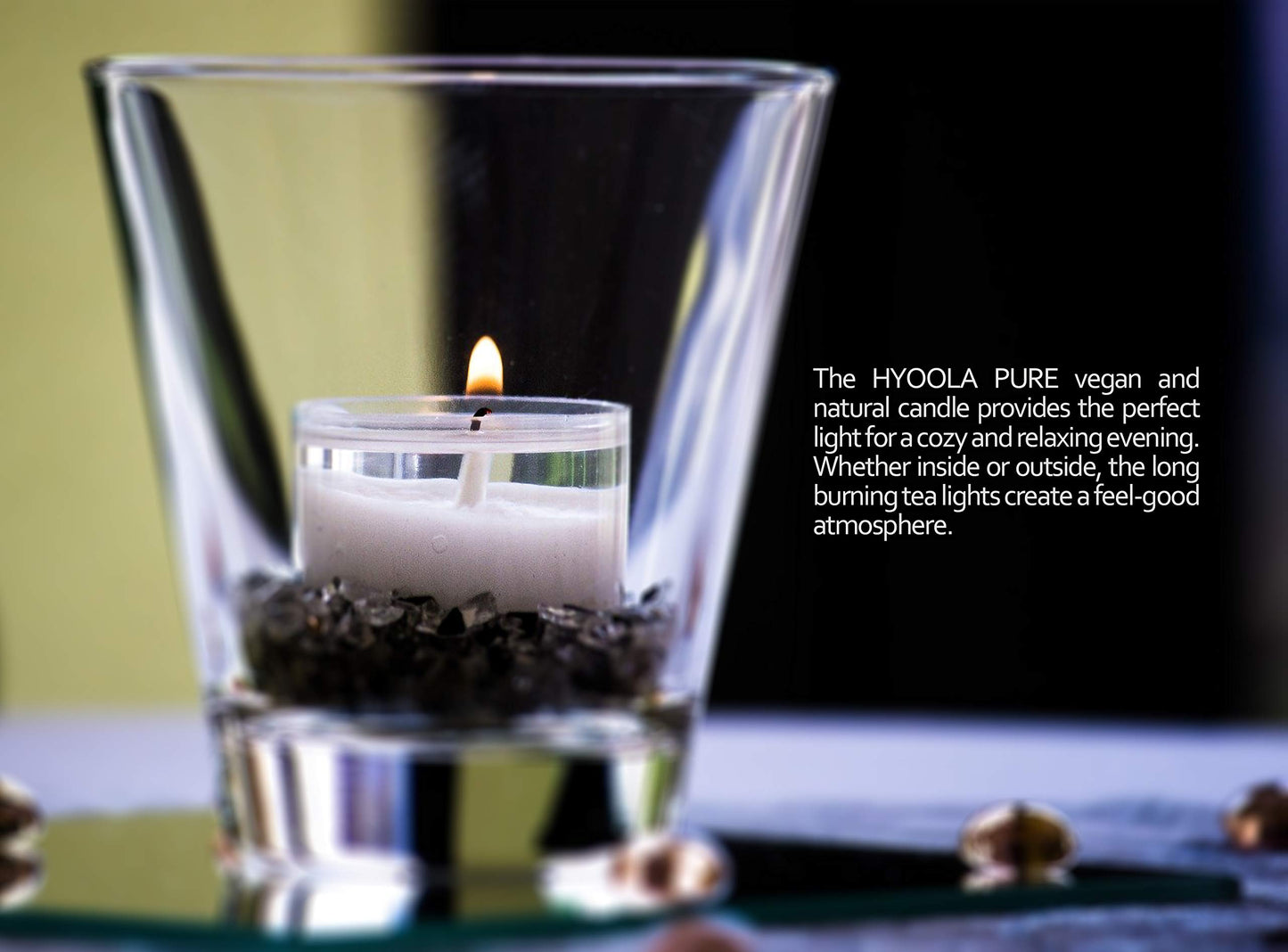 Hyoola Pure Jumbo Tealight Candles - 100% Natural, Non Toxic, Unscented - 10 Hour Burn Time - 8 Pack