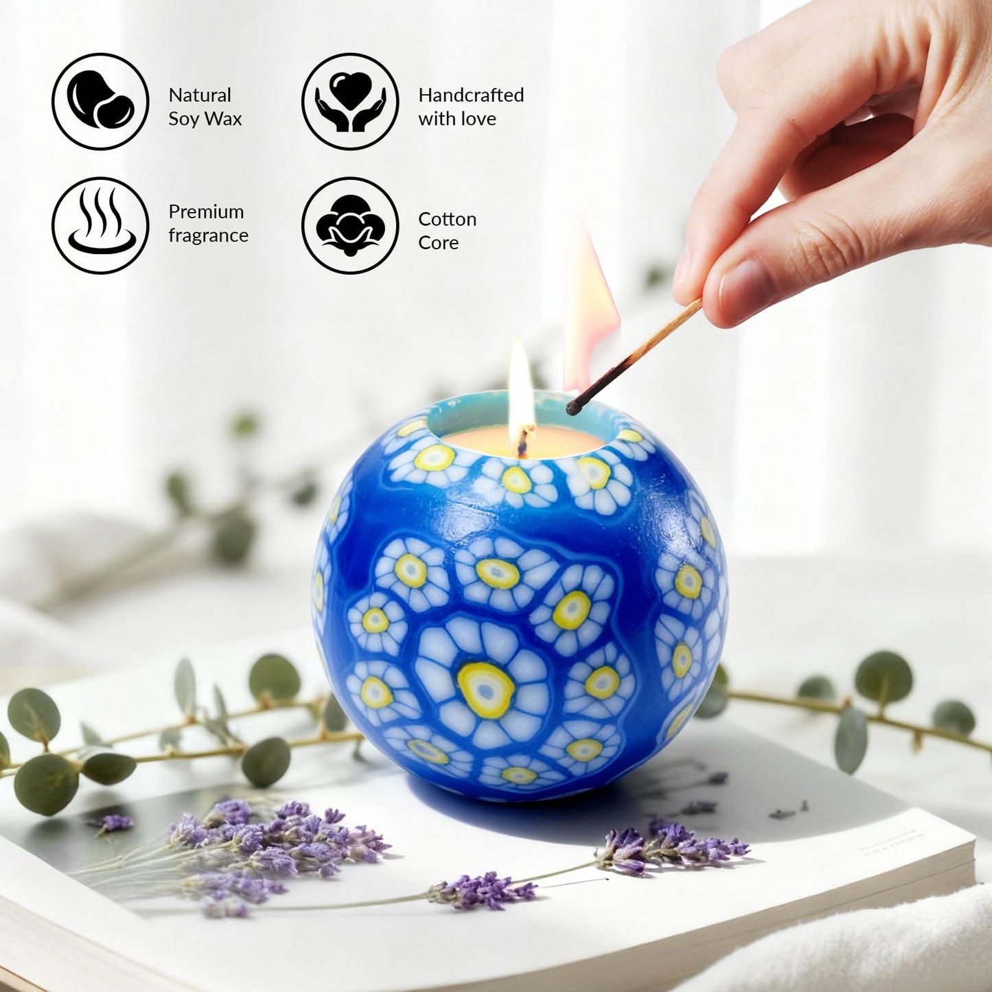 Candle Handmade Scented Candle Valentine Gift Holiday Birrthday Thanksgiving Gift Aromatherapy Candle Handmde Artworks Warm Atmosphere Home Decor