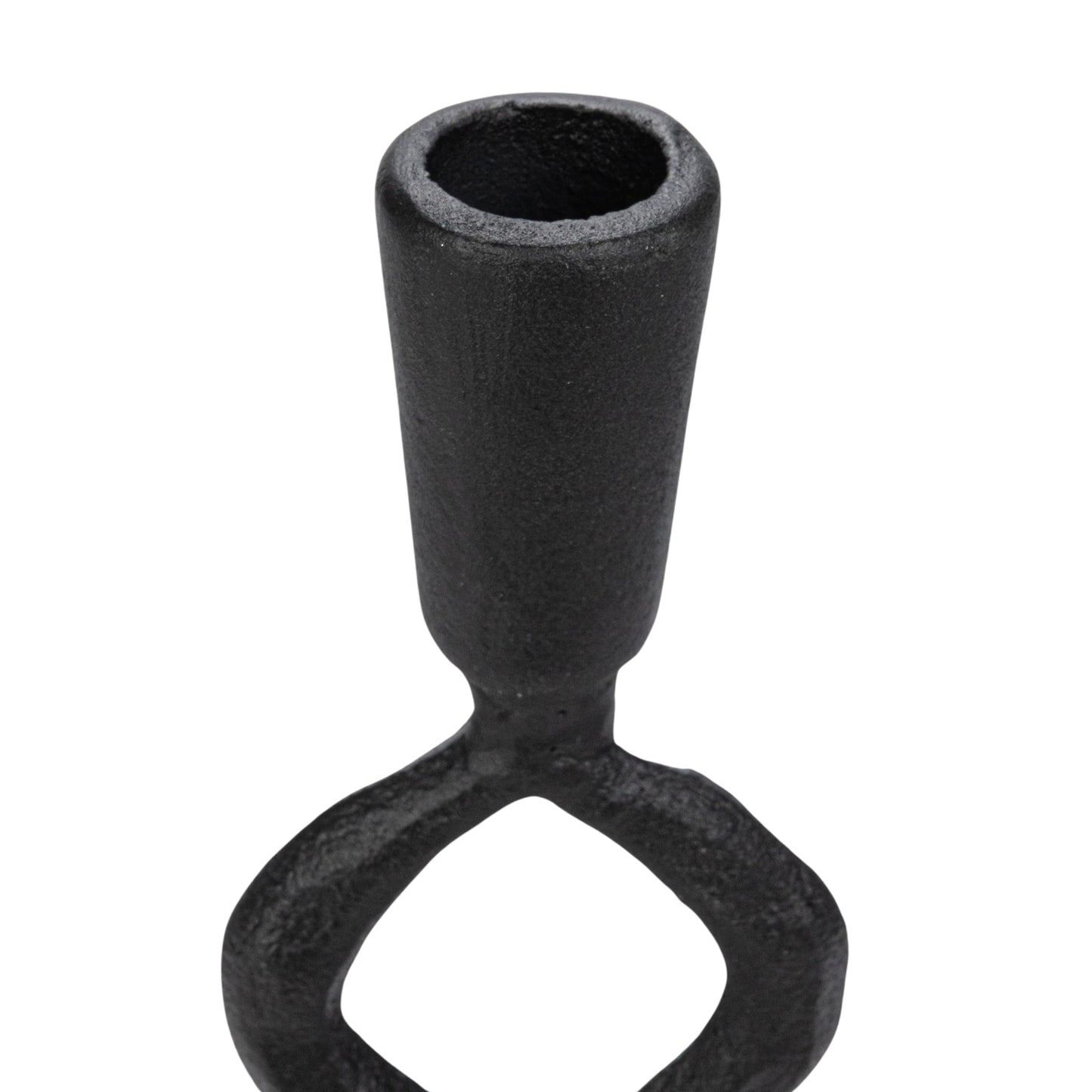 Bloomingville Decorative Cast Metal Taper Candle Holder, Black