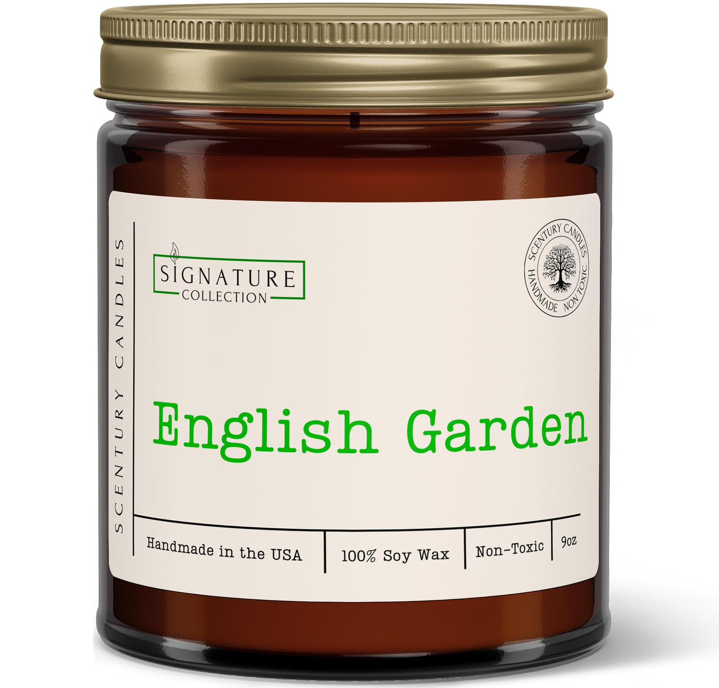 English Garden Floral Scented Candle, Many Scents to Choose from, All Natural Non-Toxic Soy Wax, Handmade in The USA (English Garden)