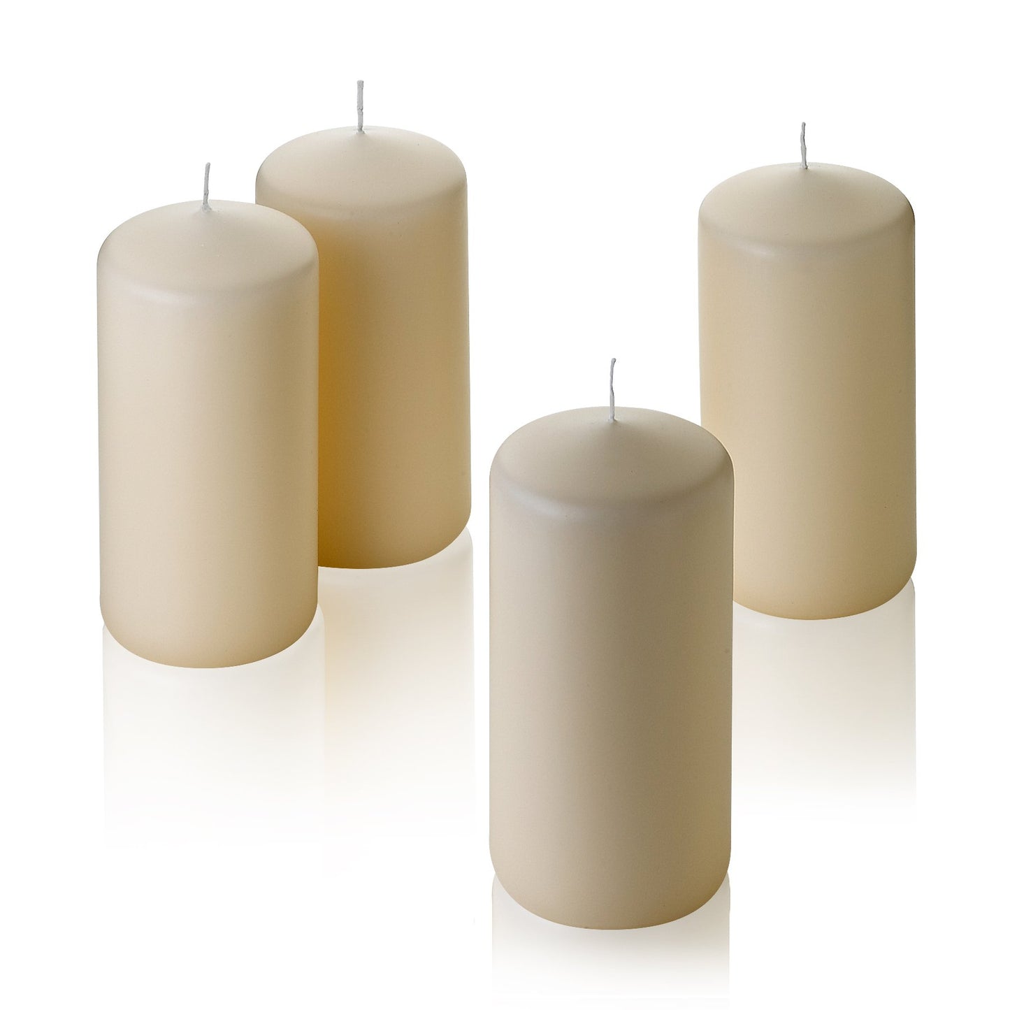Light In The Dark French Vanilla Pillar Scented Candles 6" Tall X 3" Wide Set of 4