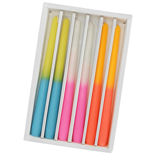Scented Candle Sticks Taper Candles Gradient Color Candles Smokeless Tapered Candlesticks Rose Aromatherapy Candles for Dinner Decor Housewarming