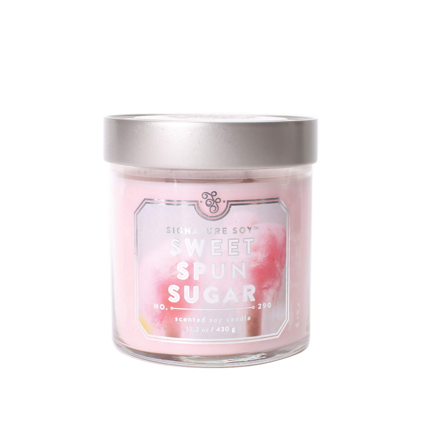 Signature Soy Lidded Sweet Spun Sugar Scented Candle